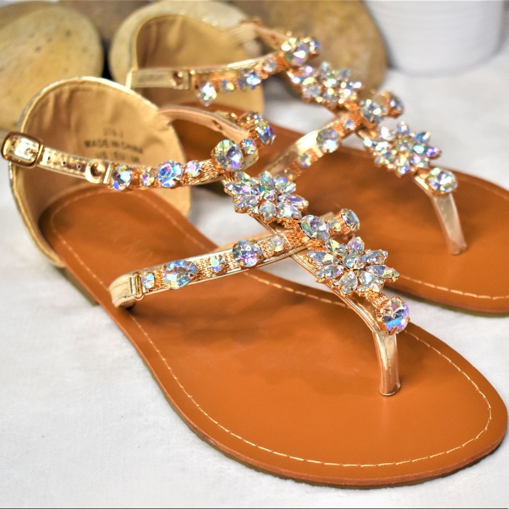 Rhinestone Jeweled Sandals